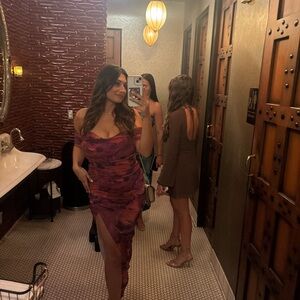 Hello Molly Red and Purple Dress